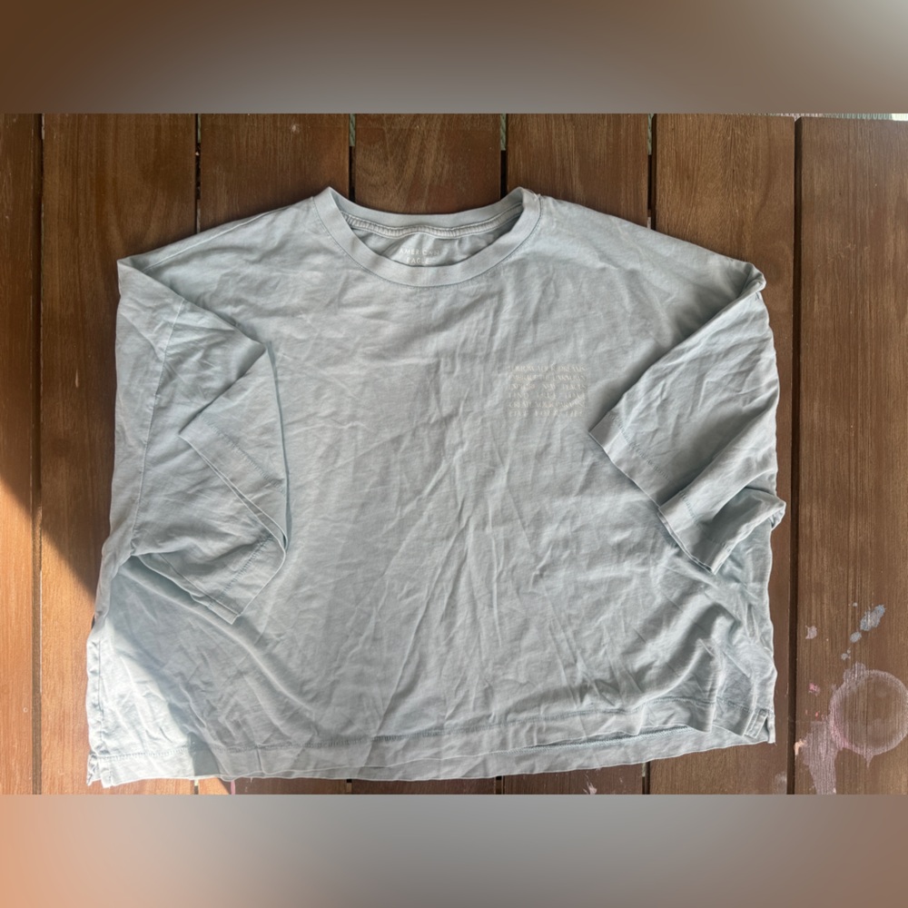 American Eagle Baggy Crop Tee – Size XL